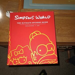 Simpsons World Red Hardcover Book